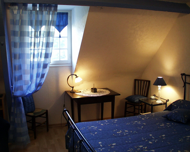 chambre bleu